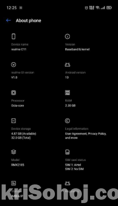 Realme c11 (only motherboard)